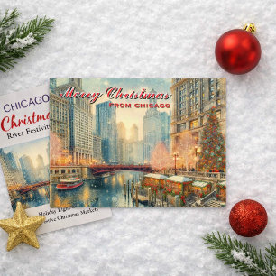 Frohe Weihnachten aus Chicago Weihnachten Weihnach