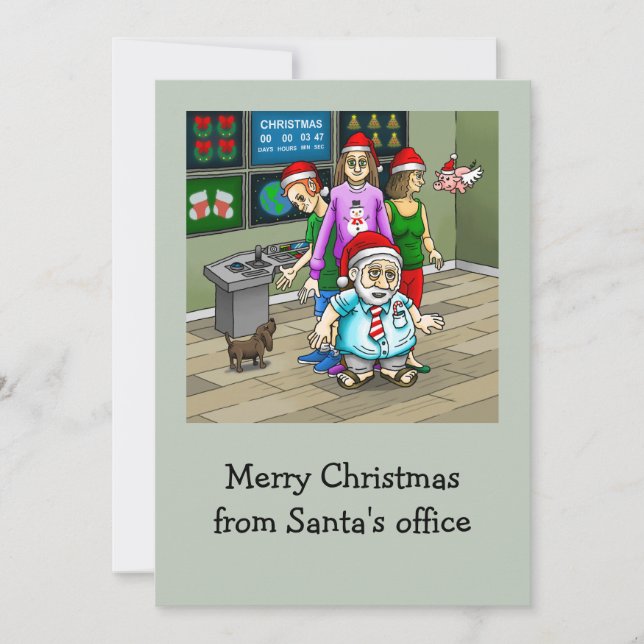 Frohe Weihnachten aus dem Büro des Weihnachtsmanns (Vorderseite)