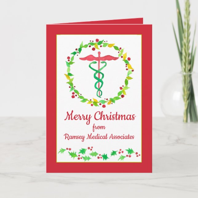 Frohe Weihnachten aus dem Gesundheitswesen (Vorderseite)