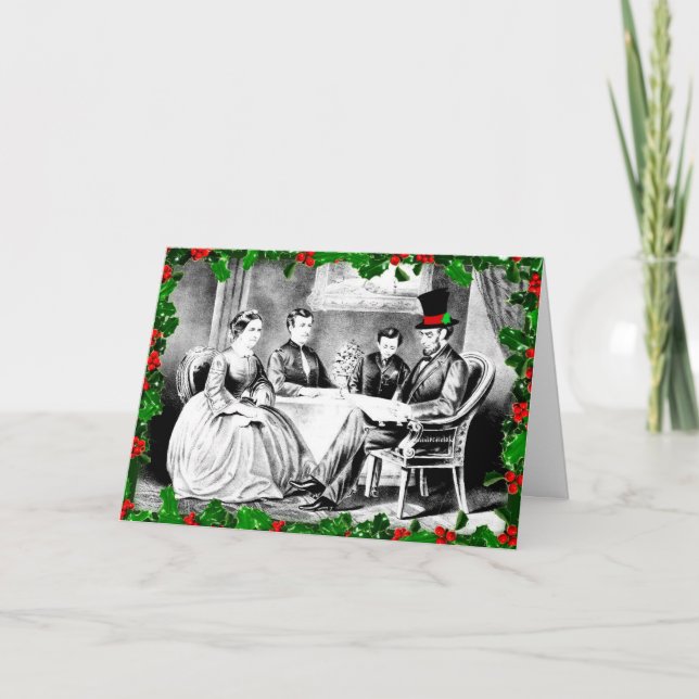 Frohe Weihnachten aus dem Lincolns Urlaub Gruß (Vorderseite)