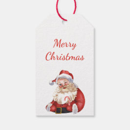 Frohe Weihnachten aus dem Weihnachtsmann-Individue Geschenkanhänger