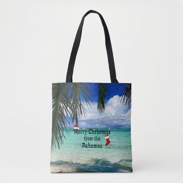 Frohe Weihnachten aus den Bahamas Tasche (Vorderseite)