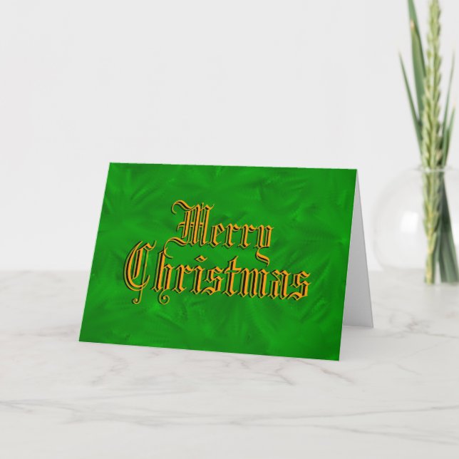 Frohe Weihnachten aus der Familienkarte (Vorderseite)