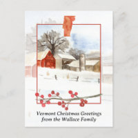 Frohe Weihnachten aus der Farm von Vermont Persona
