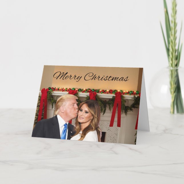 Frohe Weihnachten aus Donald und Melania (Vorderseite)