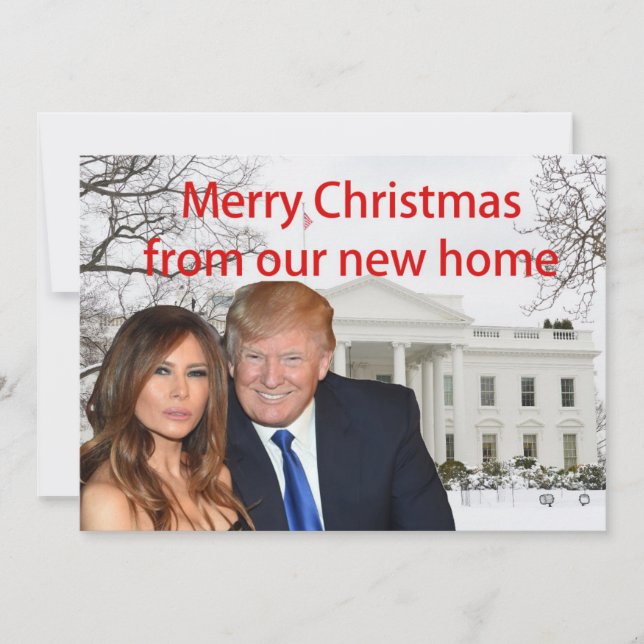 Frohe Weihnachten aus Donald und Melania (Vorderseite)