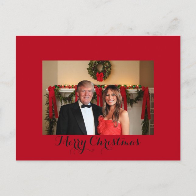Frohe Weihnachten aus Donald und Melania (Vorderseite)