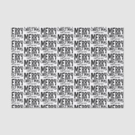Frohe Weihnachten aus einem Fernglas Seidenpapier