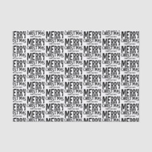 Frohe Weihnachten aus einem Fernglas Seidenpapier