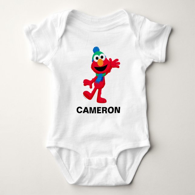 Frohe Weihnachten aus Elmo Baby Strampler (Vorderseite)