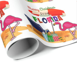 Frohe Weihnachten aus Florida Geschenkpapier