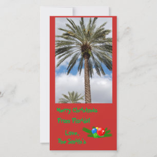 Frohe Weihnachten aus Florida-Karte