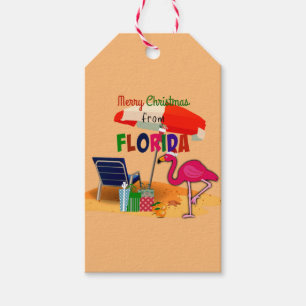 Frohe Weihnachten aus Florida, Spaß in der Sonne Geschenkanhänger