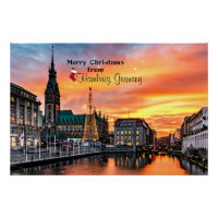 Frohe Weihnachten aus Hamburg, Deutschland