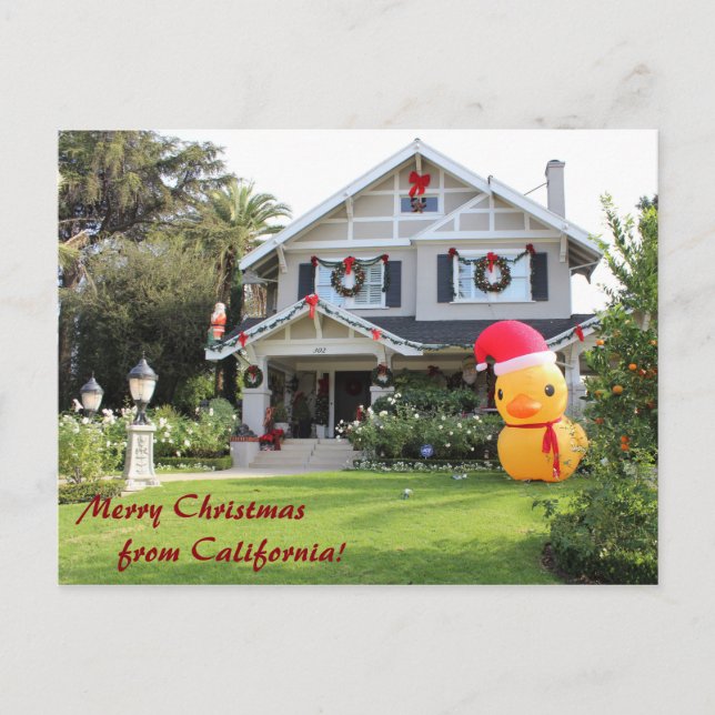 Frohe Weihnachten aus Kalifornien Postcard! (Vorderseite)