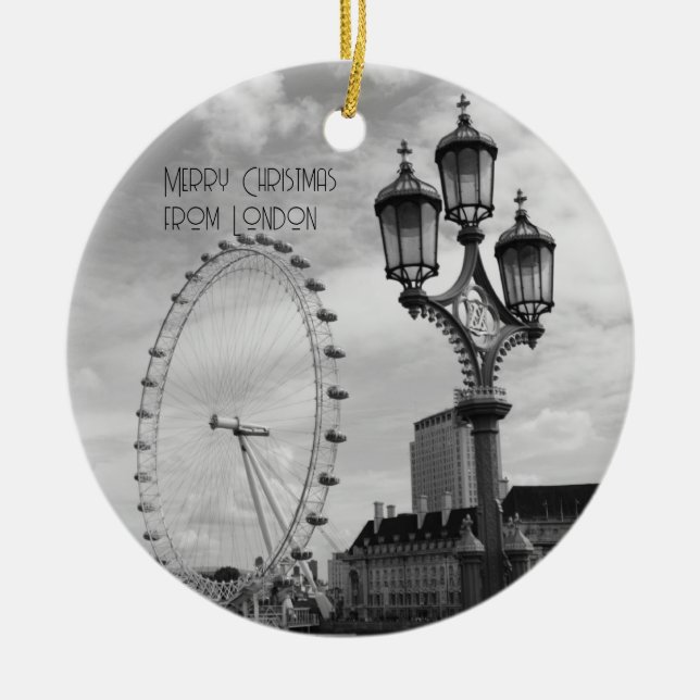 Frohe Weihnachten aus London Ornament (Vorne)