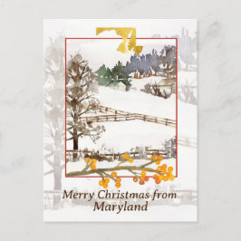 Frohe Weihnachten aus Maryland Farm Winterbaumen