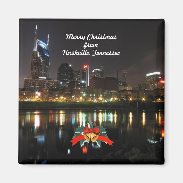 Frohe Weihnachten aus Nashville Magnet (Vorne)
