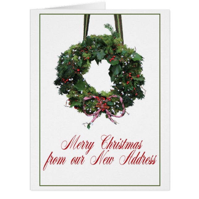 Frohe Weihnachten aus New Address (Vorderseite)