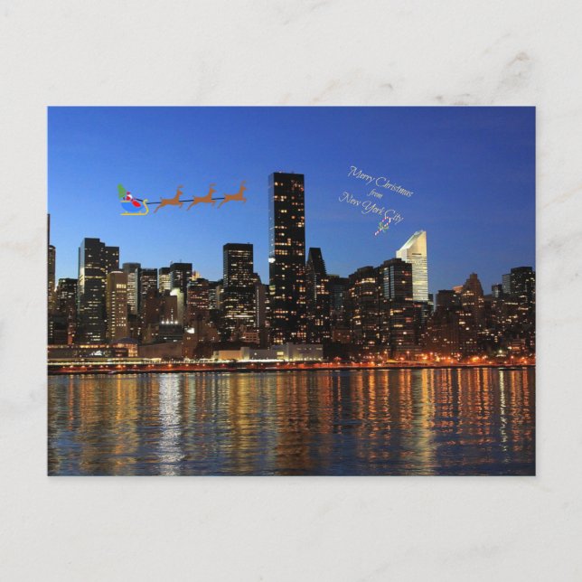 Frohe Weihnachten aus New York City (Vorderseite)