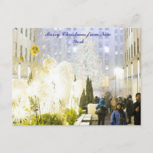 Frohe Weihnachten aus New York Postkarte