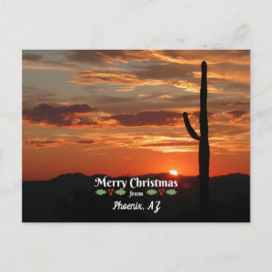 Frohe Weihnachten aus Phoenix, AZ Postkarte