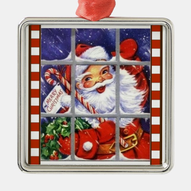 Frohe Weihnachten aus Santa Ornament (Vorne)
