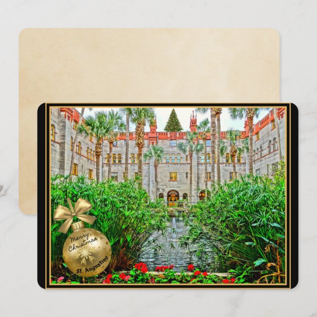 Frohe Weihnachten aus St. Augustine Florida (Vorne/Hinten)