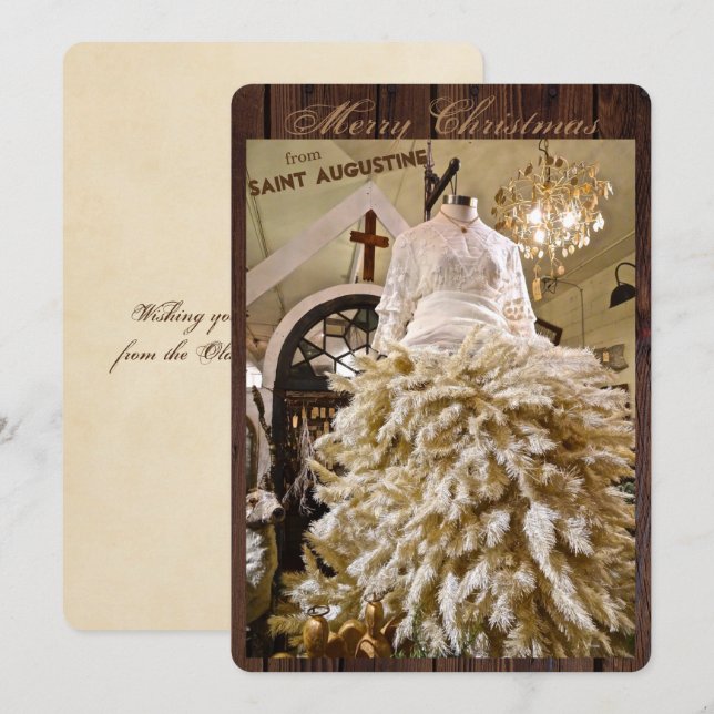 Frohe Weihnachten aus St. Augustine Florida (Vorne/Hinten)