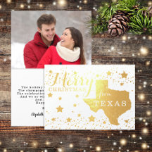 Frohe Weihnachten aus Texas Staat Kontur Foto Foi
