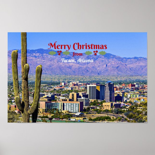 Frohe Weihnachten aus Tucson, Arizona, Poster (Vorne)