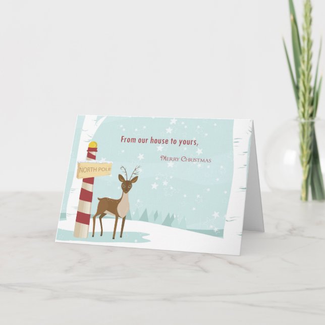 Frohe Weihnachten aus unserem Haus (Vorderseite)