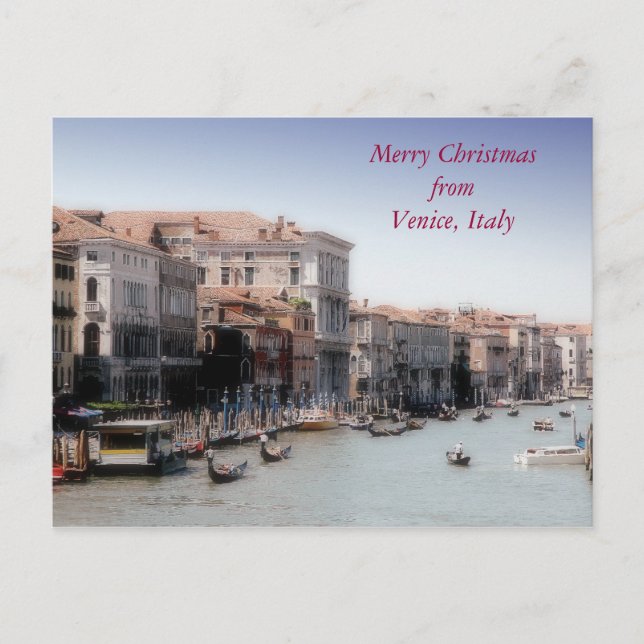 Frohe Weihnachten aus Venedig, Italien (Vorderseite)