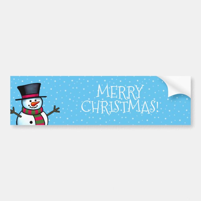 Frohe Weihnachten Autoaufkleber (Vorne)