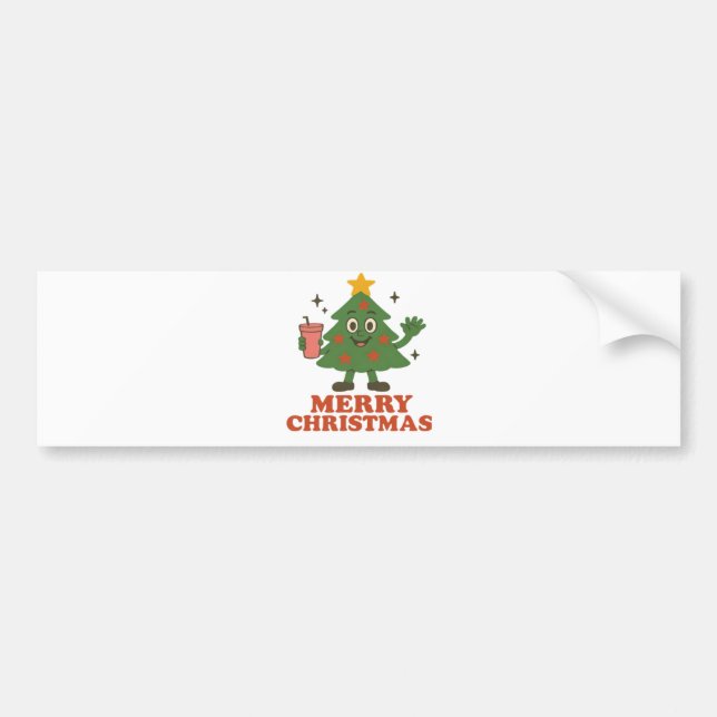 Frohe Weihnachten Autoaufkleber (Vorne)