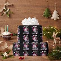Frohe Weihnachten Axolotl Lichter Axolotlmas Baum