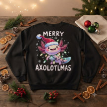 Frohe Weihnachten Axolotl Lichter Axolotlmas Baum