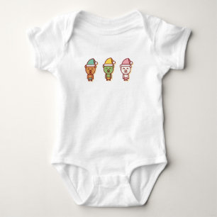 frohe Weihnachten Baby Strampler