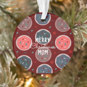 Frohe Weihnachten Bäcker Kekse Name Ornament