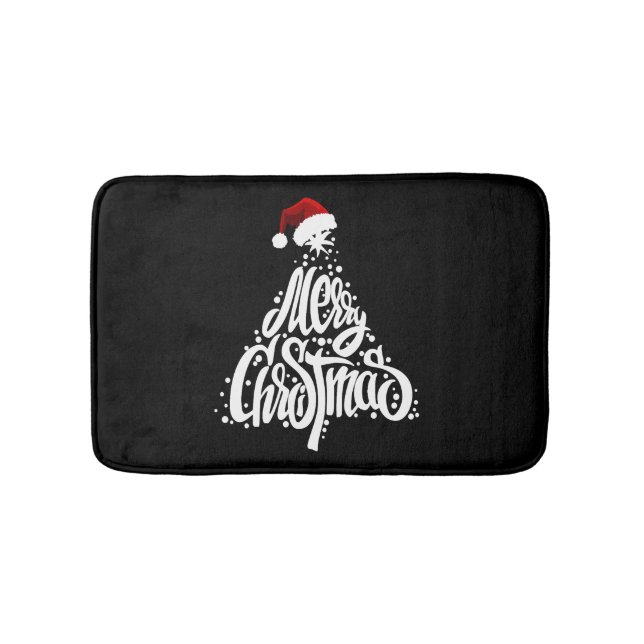 Frohe Weihnachten Badematte (Vorderseite)