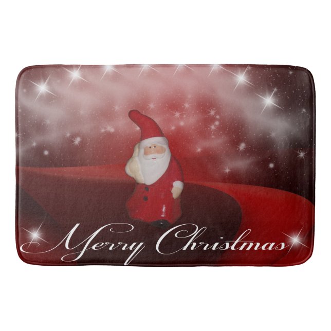 Frohe Weihnachten Badematte (Vorderseite)