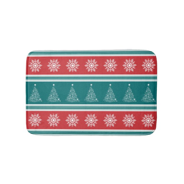 Frohe Weihnachten Badematte (Vorderseite)