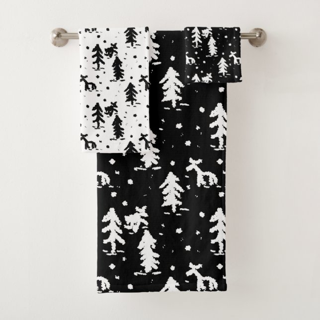 Frohe Weihnachten! Badetuch-Set Badhandtuch Set (Insitu)