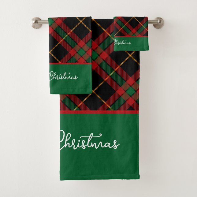 Frohe Weihnachten Badhandtuch Set (Insitu)