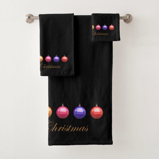 Frohe Weihnachten Badhandtuch Set (Insitu)