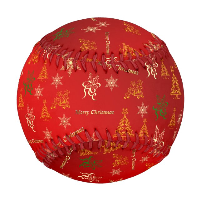 frohe Weihnachten Baseball (Rückseite)
