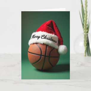 Frohe Weihnachten Basketballkarte Karte