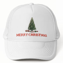Frohe Weihnachten. Baum (Design 1) mit Geschenken