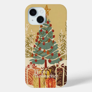 Frohe Weihnachten Baum Geschenke Retro-Stil Case-Mate iPhone Hülle