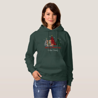 Frohe Weihnachten| Bäume| Niedlicher Katzenname Pe Hoodie